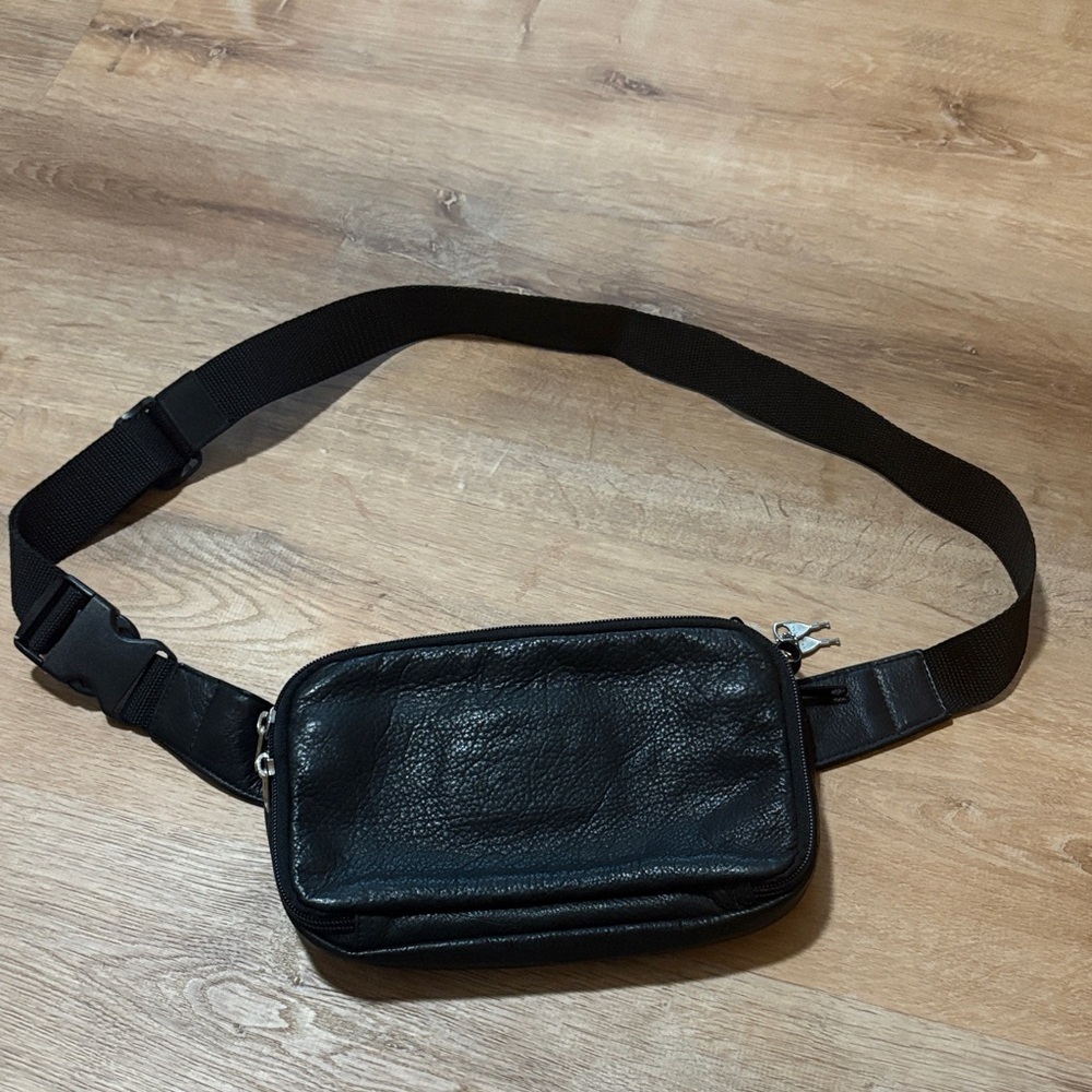 Coronado Leather Conceal Waist Pack Black
